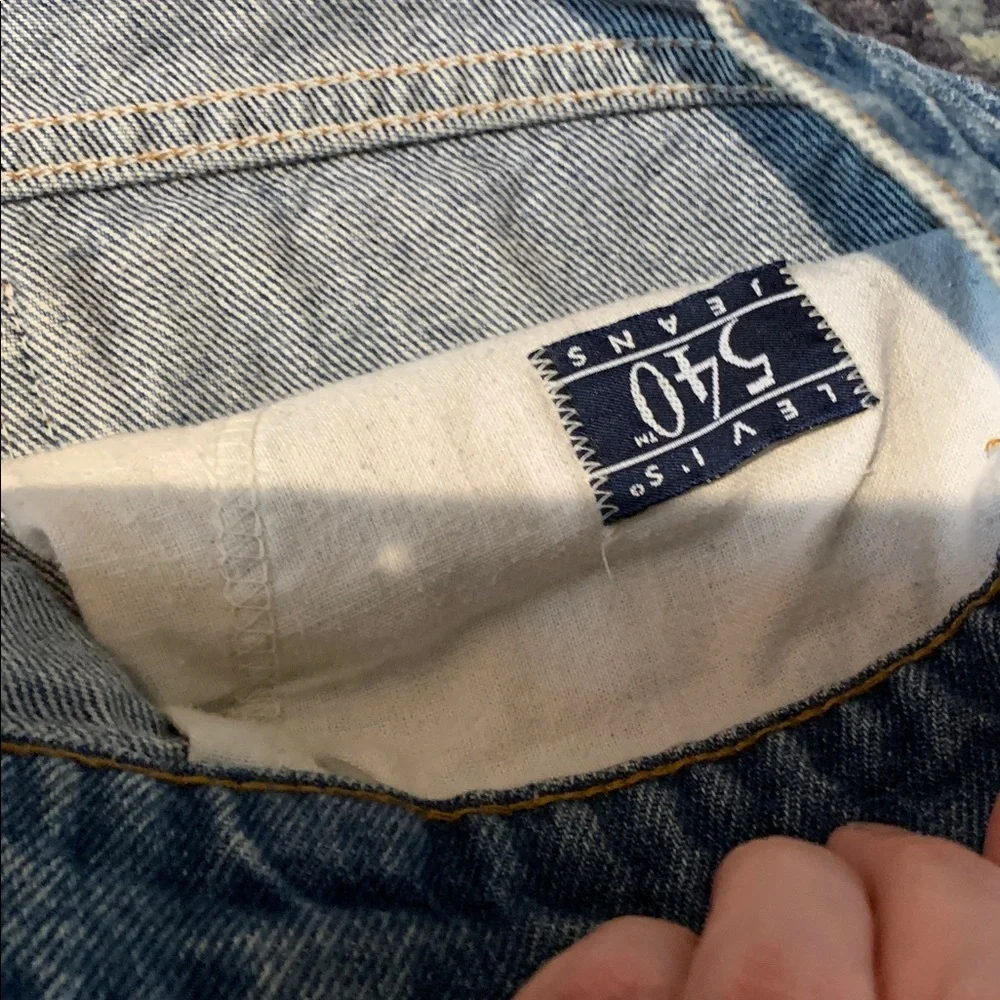 Levi 540 Classic light wash Blue Denim Jeans 34” waist 30” inseam slight taper - Picture 3 of 7